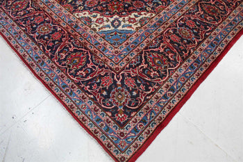 Large Traditional Vintage Medallion Red Wool Handmade Rug 295 X 400 cm 11 www.homelooks.com