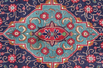 Traditional Large Red Vintage Medallion Handmade Wool Rug 286 X 400 cm www.homelooks.com 4