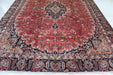 Traditional Antique Large Red Medallion Handmade Wool Rug 263 X 360 cm www.homelooks.com 2