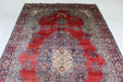 Lovely Traditional Red Vintage Handmade Oriental Wool Rug 188cm x 325cm top view www.homelooks.com