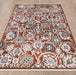 Sienna Oriental Rose Ivory Rug wooden floor homelooks.com