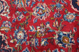 Classic Traditional Vintage Red Medallion Handmade Oriental Rug floral design close-up www.homelooks.com