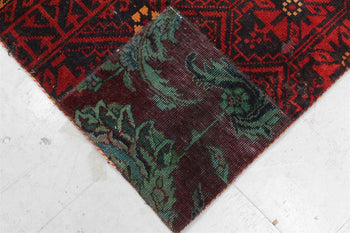 Traditional Antique Patchwork Multi Coloured Handmade Rug 150 X 200 cm homelooks.com 8
