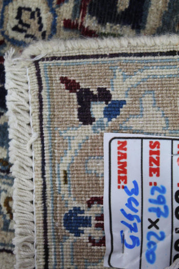Stunning Traditional Vintage Cream Medallion Handmade Wool Rug 200 X 297 cm www.homelooks.com 12