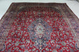 Classic Traditional Vintage Medallion Handmade Red Wool Rug top view www.homelooks.com