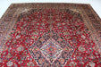 Traditional Vintage Handmade Red Medallion Wool Rug 290 X 405 cm www.homelooks.com 3