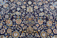 Lovely Traditional Vintage Navy Blue Handmade Oriental Wool Rug 312 X 435 cm homelooks.com 6