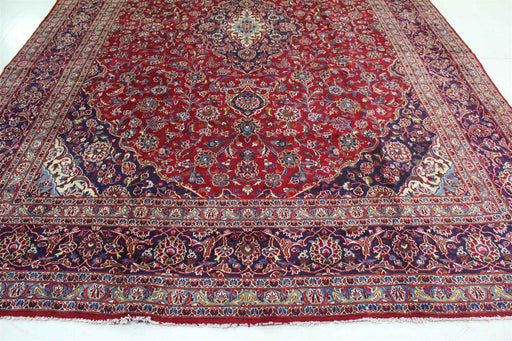 Traditional Antique Large Area Carpets Handmade Oriental Wool Rug 280 X 396 cm bottom view homelooks.com