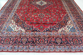 Large Traditional Vintage Medallion Red Wool Handmade Rug 295 X 400 cm 2 www.homelooks.com
