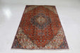 Lovely Traditional Handmade Orange Antique Oriental Wool Rug 140 X 225 cm www.homelooks.com 