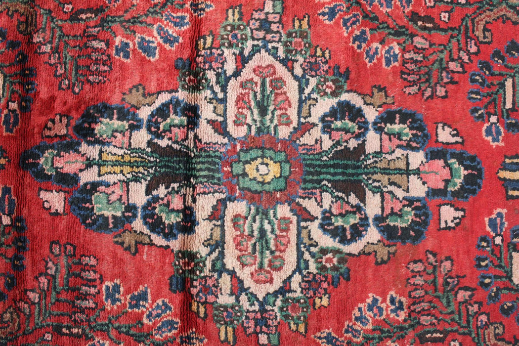 Traditional Vintage Floral Handmade Oriental Wool Runner 93cm x 238cm