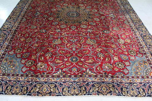 Traditional Antique Area Carpets Wool Handmade Oriental Rugs 270 X 355 cm bottom view www.homelooks.com