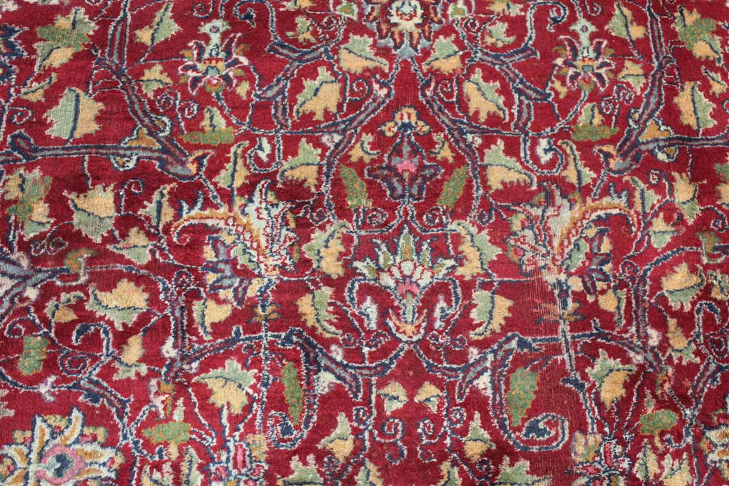 Large Traditional Antique Medallion Red Handmade Wool Rug 280cm x 374cm floral pattern www.homelooks.com