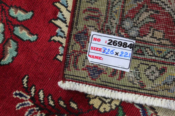 Traditional Vintage Handmade Oriental Wool Rug 221 X 326 cm homelooks.com 11