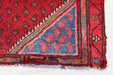 Red Medallion Handmade Wool Rug 90 X 175 cm