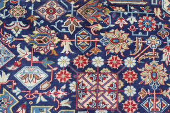 Stunning Traditional Antique Navy Blue Handmade Oriental Wool Rug 297 X 405 cm homelooks.com 7