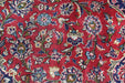 Lovely Traditional Antique Red Medallion Handmade Oriental Rug 243cm x 347cm floral patter close-up www.homelooks.com