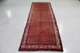 Traditional Red Antique Geometric Handmade Wool Runner 106cm x 325cm homelooks.com