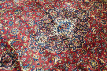 Traditional Antique Handmade Red Wool Rug 284 X 398 cm www.homelooks.com 4