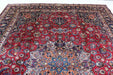 Delightful Red medallion Traditional Vintage Handmade Rug 278 X 380 cm top view www.homelooks.com