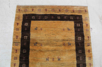 Lovely Traditional Antique Wool Handmade Oriental Rug 100 X 140 cm top view www.homelooks.com