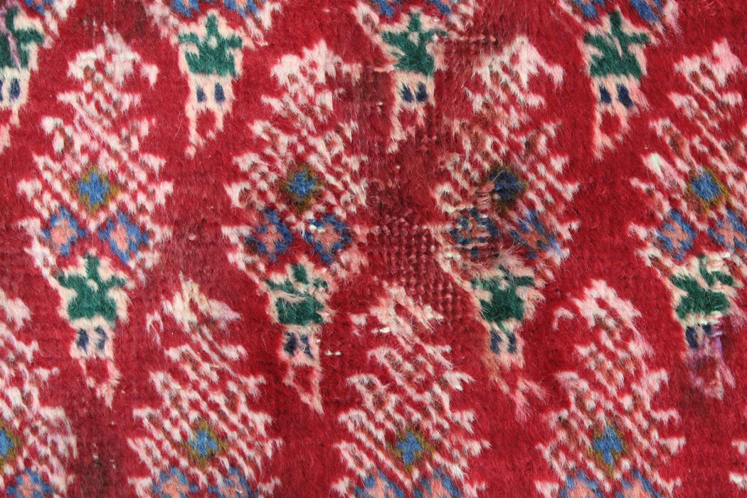Traditional Vintage Red Botemir Design Handmade Wool Runner 86cm x 387cm
