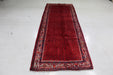 Stunning Traditional Red Wool Handmade Runner 111 X 310 cm www.homelooks.com