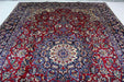 Classic Antique Red Medallion Handmade Oriental Wool Rug 283 X 410 cm top view www.homelooks.com