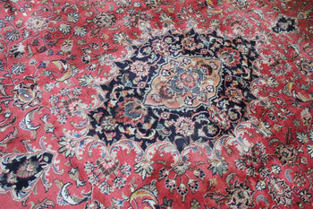Traditional Antique Large Red Medallion Handmade Wool Rug 263 X 360 cm www.homelooks.com 4