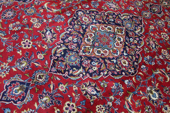 Traditional Red Vintage Oriental Handmade Wool Rug 280 X 406 cm www.homelooks.com 4