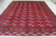 Beautiful Red Geometric style Traditional Vintage Handmade Oriental Rug 295 X 360 cm homelooks.com 