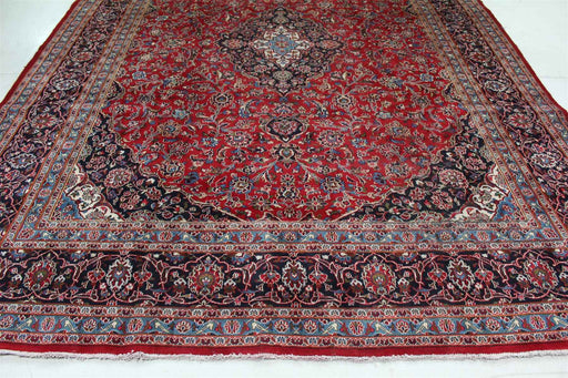 Traditional Handmade Oriental Rug 296 X 390 cm bottom view homelooks.com