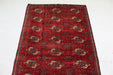 Traditional Red Antique Multi Medallion Handmade Small Wool Rug 110cm x 188cm top view homelooks.com