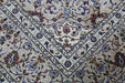 Large Traditional Antique Olive Handmade Oriental Wool Rug 202 X 301 cm corner design details www.homelooks.com