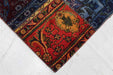 Traditional Antique Multi Patchwork Wool Handmade Oriental Rug 80 X 322 cm homelooks.com 7