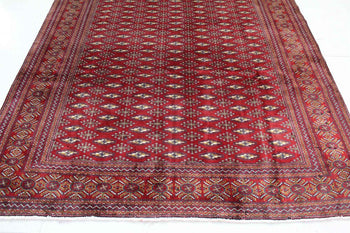 Traditional Antique Geometric Design Handmade Oriental Wool Rug 203 X 275 cm www.homelooks.com 2