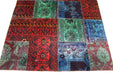 Traditional Antique Patchwork Multi Coloured Handmade Rug 150 X 200 cm homelooks.com 3