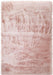 Lily Shimmer Blush Pink Shaggy Rug www.homelooks.com