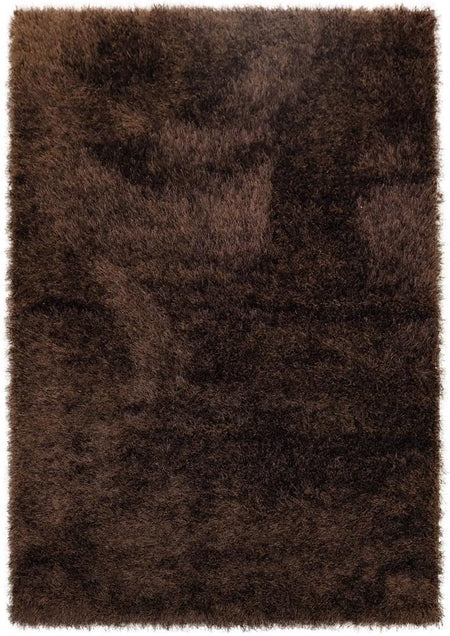 Lily Shimmer Brown Shaggy Rug www.homelooks.com