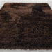Lily Shimmer Brown Shaggy Rug over-view closeup www.homelooks.com