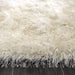 Lily Shimmer Cream Shaggy Rug texture details www.homelooks.com