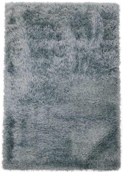 Lily Shimmer Duck Egg Shaggy Rug www.homelooks.com