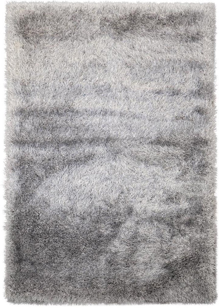 Lily Shimmer Grey Shaggy Rug www.homelooks.com