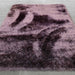Lily Shimmer Purple Shaggy Rug over-view www.homelooks.com