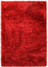Lily Shimmer Red Shaggy Rug www.homelooks.com