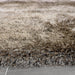 Lily Shimmer Taupe Shaggy Rug texture detail www.homelooks.com