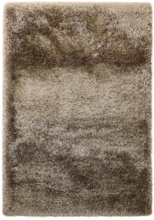 Lily Shimmer Taupe Shaggy Rug www.homelooks.com