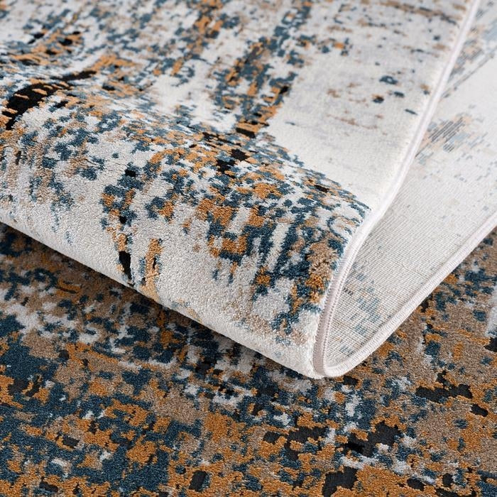 Luxy Abstract Rug (V3) folded www.homelooks.com 