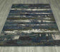 Miami Abstract Design Rug (V6) on wooden floor www.homelooks.com