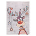 Funny Kids Reindeer Cream Grey Rug top-view www.homelooks.com